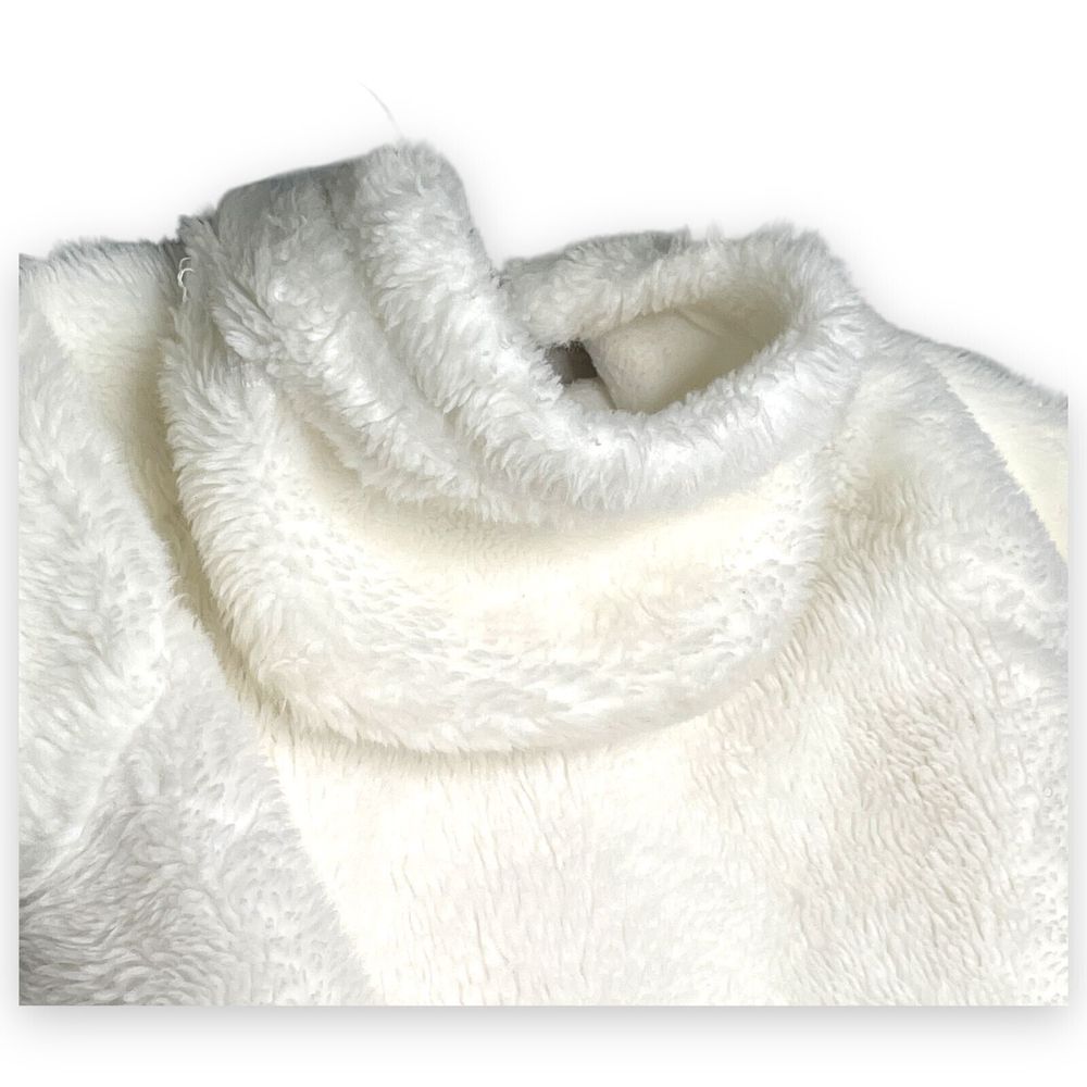 Vintage Baby Bunting Pram Tot Lines White Faux Sheep Sherpa Fur Cozy - Picture 7 of 10